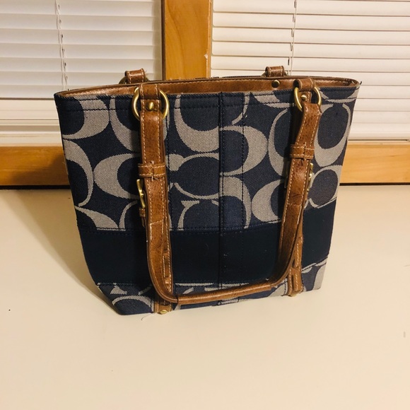 Coach Handbags - Coach Denim Handbag Purse C07K 11179